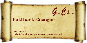 Gotthart Csongor névjegykártya
